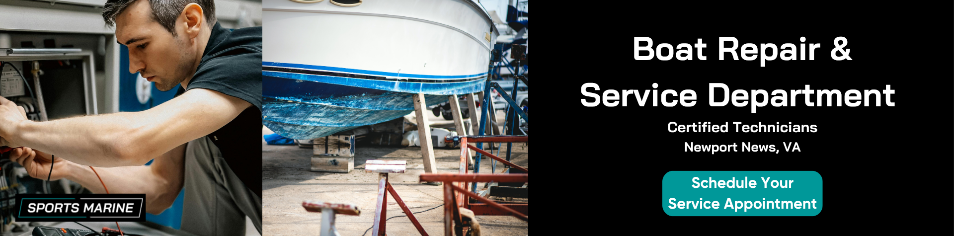 boat service department and technicians